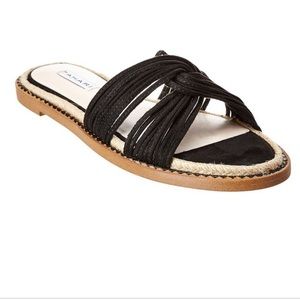 Tahari Black Cailyn Espadrille Sandal Slide In 7